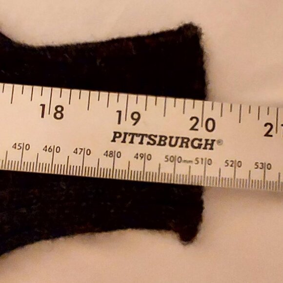 Gap Womans 100% Pure Wool Red & Black Sweater sz S Mock Neck Zip Up Vintage - Picture 10 of 10